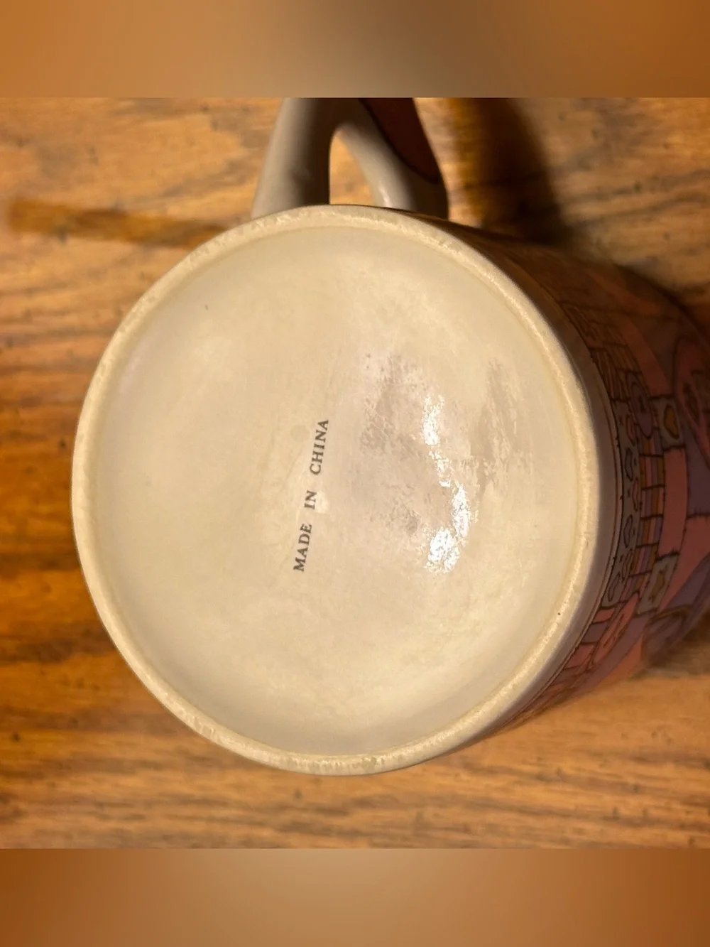 1998 Gold trim cottage core Vintage heart mug